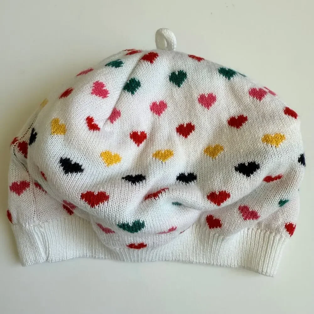 NEW Janie and Jack Heart Beret 0-6 Months